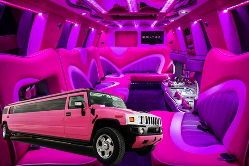 Pink H2 Hummer Limo